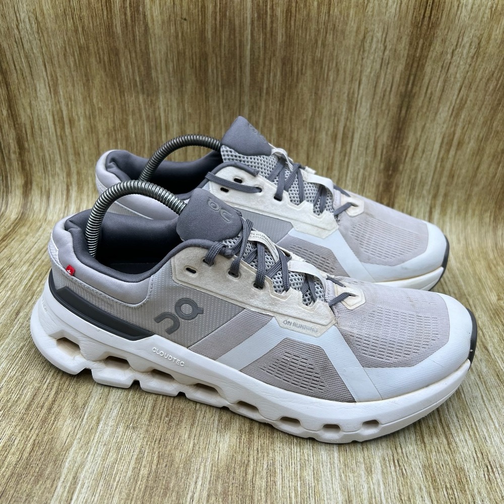 On Cloudrunner 2 Running Shoes Men's Size 9.5 Grey White CloudTec 3ME10140622